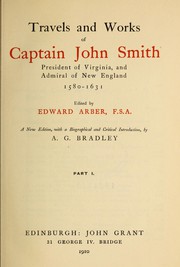 Front cover of Travels and works of Captain John Smith by John Smith
