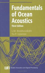 Cover of Teoreticheskie osnovy akustiki okeana by L. M. Brekhovskikh