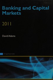 Front cover of Banking and capital markets by Adams, David (Solicitor)