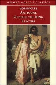 Front cover of Antigone, Oedipus the King, Electra by Sophocles