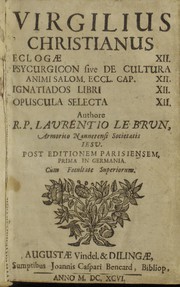 Front cover of Virgilius Christianus ... by Laurent Le Brun