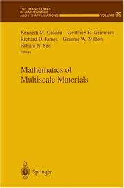 Front cover of Mathematics of multiscale materials by Kenneth M. Golden