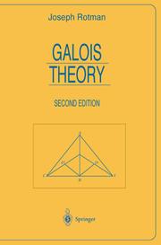 Front cover of Galois theory by Joseph J. Rotman
