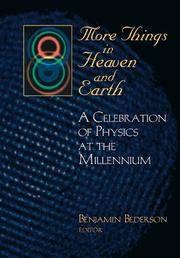 Front cover of More Things in Heaven and Earth by Benjamin Bederson