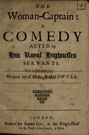 Cover of The woman-captain by Thomas Shadwell