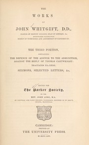 Front cover of The works of John Whitgift by John Whitgift