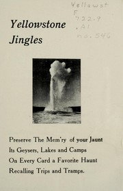 Cover of Yellowstone jingles by C. A.]. [Brewer