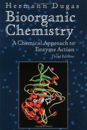 Front cover of Bioorganic chemistry by Hermann Dugas