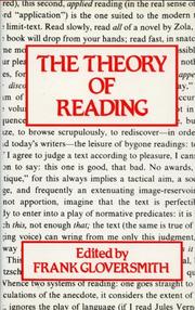 Cover of The Theory of reading by Unknown