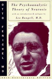 Cover of The psychoanalytic theory of neurosis by Otto Fenichel