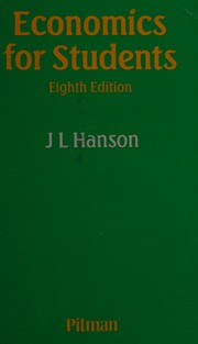 Front cover of Economics for Students by John Lloyd Hanson