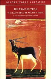 Cover of Dharmasutras by Patrick Olivelle