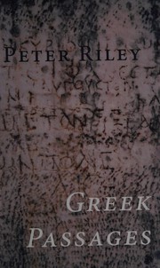 Cover of Greek passages, 2002-2005 by Peter Riley