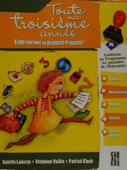 Front cover of Toute ma troisième année by Colette Laberge