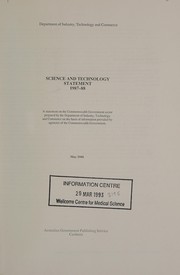 Front cover of Science and technology statement 1987-88 by Australia. Department of Industry, Technology, and Commerce