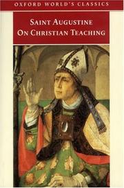 Front cover of De doctrina Christiana by Augustine of Hippo