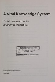 Front cover of A vital knowledge system by Netherlands. Overlegcommissie Verkenningen