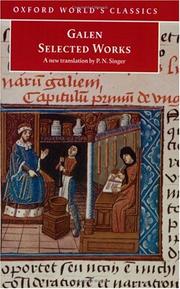Cover of Selected works by Galen