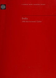 Front cover of India, 1998 macroeconomic update by World Bank