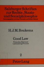 Cover of Good Law by H. J. M. Boukema