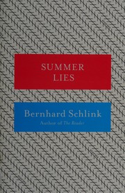 Cover of Summer lies by Bernhard Schlink