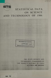 Front cover of Statistical data on science and technology of 1986 by China. Guo jia ke wei