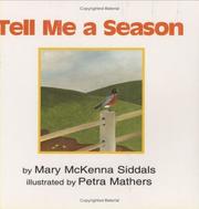 Front cover of Tell me a season by Mary McKenna Siddals