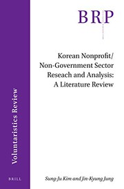 Front cover of Korean Nonprofit/Non-Government Sector Research A Literature Review and Analysis by Sung-Ju Kim