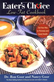 Front cover of Eater's Choice Low-Fat Cookbook by Ron Goor