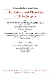 Front cover of The botany and chemistry of hallucinogens by Richard Evans Schultes