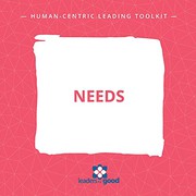 Cover of Human-Centric Leading Needs Toolkit by Eleni Pallas