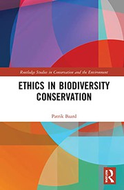 Cover of Ethics in Biodiversity Conservation by Patrik Baard
