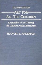 Cover of Art for all the children by Anderson, Frances E.