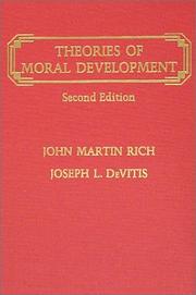 Front cover of Theories of moral development by John Martin Rich