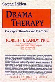 Cover of Drama therapy by Robert J. Landy