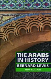 Cover of The Arabs in history by Bernard Lewis
