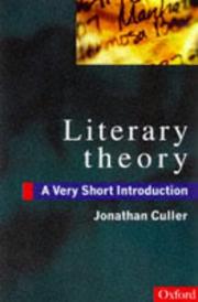 Cover of Literary Theory by Jonathan Culler