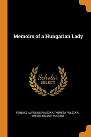 Front cover of Memoirs of a Hungarian lady by Theresa Pulszky