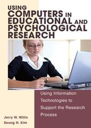 Cover of Using computers in educational and psychological research by Jerry Willis