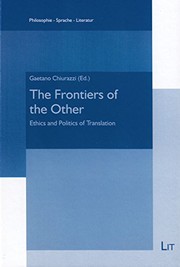 Front cover of The frontiers of the other by Gaetano Chiurazzi