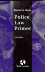 Cover of Police law primer by Kenneth Sloan
