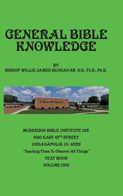 Cover of General Bible Knowledge by Willie Duncan