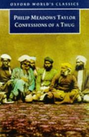Front cover of Confessions of a Thug by Meadows Taylor