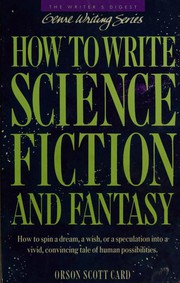 Front cover of How to Write Science Fiction & Fantasy by Orson Scott Card