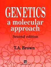 Cover of Genetics by T. A. Brown