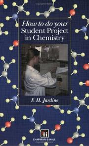 Front cover of How to do your Student Project in Chemistry by Fred H. Jardine