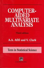 Cover of Computer-aided multivariate analysis by A. A. Afifi