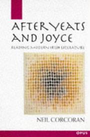 Cover of After Yeats and Joyce by Neil Corcoran