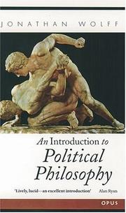 Front cover of An introduction to political philosophy by Jonathan Wolff