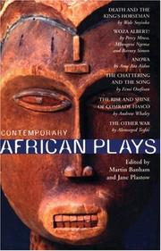 Cover of Contemporary African plays by Jane Plastow